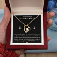 Load image into Gallery viewer, To an Amazing Mama to Be - Gift for Mom Heart Necklace
