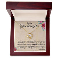 Load image into Gallery viewer, Love Knot Necklace To My Granddaughter - If I Could Give You One Thing
