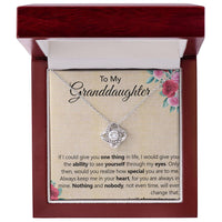Load image into Gallery viewer, Love Knot Necklace To My Granddaughter - If I Could Give You One Thing
