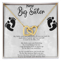 Load image into Gallery viewer, Interlocking Hearts Necklace For New Big Sister
