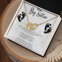 Load image into Gallery viewer, Interlocking Hearts Necklace For New Big Sister
