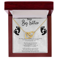 Load image into Gallery viewer, Interlocking Hearts Necklace For New Big Sister
