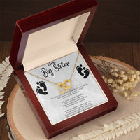 Load image into Gallery viewer, Interlocking Hearts Necklace For New Big Sister
