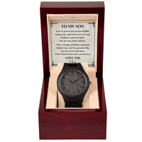 Load image into Gallery viewer, Wooden Watch for Son from Mom
