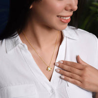 Load image into Gallery viewer, Love Knot Necklace Soulmate - White or Yellow Gold
