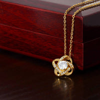 Load image into Gallery viewer, Love Knot Necklace - Yellow or White Gold
