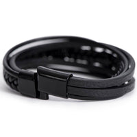 Load image into Gallery viewer, Papa Gift - Leather Bracelet With Cross
