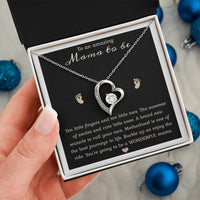 Load image into Gallery viewer, To an Amazing Mama to Be - Gift for Mom Heart Necklace
