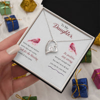 Load image into Gallery viewer, Forever Love Necklace For Daughter - Be Positive
