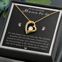 Load image into Gallery viewer, To an Amazing Mama to Be - Gift for Mom Heart Necklace
