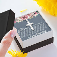 Load image into Gallery viewer, Stainless Cross Necklace For Girlfriend 60th Birthday
