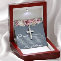 Load image into Gallery viewer, Stainless Cross Necklace For Girlfriend 60th Birthday
