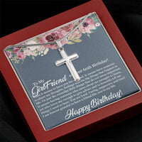Load image into Gallery viewer, Stainless Cross Necklace For Girlfriend 60th Birthday
