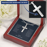 Load image into Gallery viewer, To My Father In Law Cross Necklace from Son In Law
