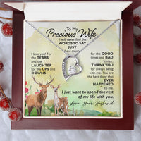 Load image into Gallery viewer, To My Precious Wife Heart Necklace
