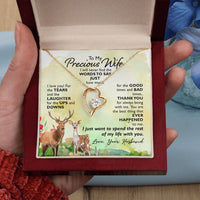 Load image into Gallery viewer, To My Precious Wife Heart Necklace
