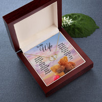 Load image into Gallery viewer, To My Wife - Everlasting Love Hearts Necklace  - Teddy Bears Card
