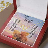 Load image into Gallery viewer, To My Wife - Everlasting Love Hearts Necklace  - Teddy Bears Card
