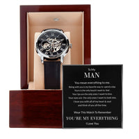 Load image into Gallery viewer, To My Man Gift for Him - Openwork Watch
