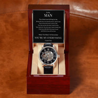 Load image into Gallery viewer, To My Man Gift for Him - Openwork Watch
