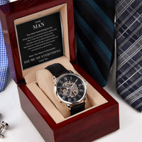 Load image into Gallery viewer, To My Man Gift for Him - Openwork Watch
