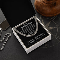 Load image into Gallery viewer, Men Necklace with Meaning - To My Husband, You are My Soulmate - Cuban Link Chain
