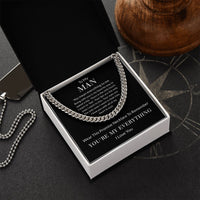 Load image into Gallery viewer, To My Man Cuban Chain Promise Necklace for Him
