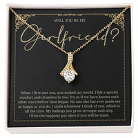 Load image into Gallery viewer, Will You Be My Girlfriend Necklace, Girlfriend Proposal
