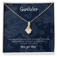 Load image into Gallery viewer, Survivor Necklace - You Got This message
