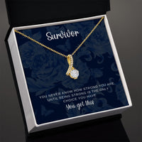 Load image into Gallery viewer, Survivor Necklace - You Got This message
