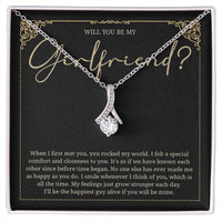 Load image into Gallery viewer, Will You Be My Girlfriend Necklace, Girlfriend Proposal
