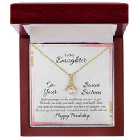 Load image into Gallery viewer, To My Daughter On Your Sweet Sixteen Birthday - Ribbon Pendant
