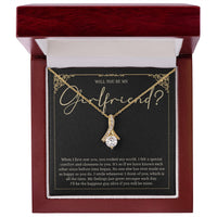 Load image into Gallery viewer, Will You Be My Girlfriend Necklace, Girlfriend Proposal
