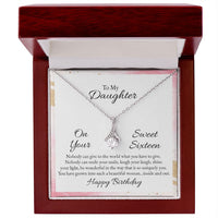 Load image into Gallery viewer, To My Daughter On Your Sweet Sixteen Birthday - Ribbon Pendant
