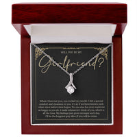 Load image into Gallery viewer, Will You Be My Girlfriend Necklace, Girlfriend Proposal
