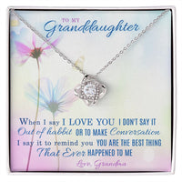 Load image into Gallery viewer, To My Granddaughter Necklace, Love from Grandma
