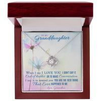Load image into Gallery viewer, To My Granddaughter Necklace, Love from Grandma

