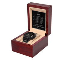 Load image into Gallery viewer, To My Man Gift You Mean Everything to Me - Black Chronograph Watch
