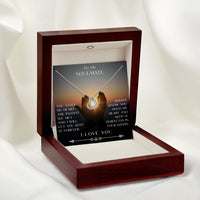 Load image into Gallery viewer, To My Soulmate - You Stole My Heart - yellow or white gold
