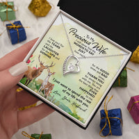 Load image into Gallery viewer, To My Precious Wife Heart Necklace
