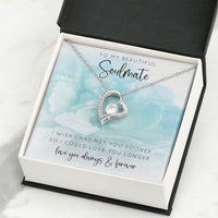 Load image into Gallery viewer, To My Beautiful Soulmate Heart Pendant
