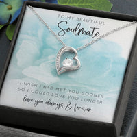 Load image into Gallery viewer, To My Beautiful Soulmate Heart Pendant
