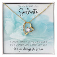 Load image into Gallery viewer, To My Beautiful Soulmate Heart Pendant
