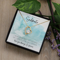 Load image into Gallery viewer, To My Beautiful Soulmate Heart Pendant
