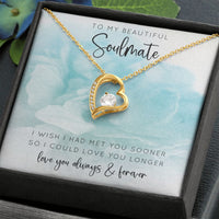 Load image into Gallery viewer, To My Beautiful Soulmate Heart Pendant
