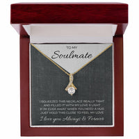 Load image into Gallery viewer, To my soulmate Necklace with Card, Romantic Anniversary Gift for Her
