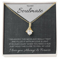 Load image into Gallery viewer, To my soulmate Necklace with Card, Romantic Anniversary Gift for Her

