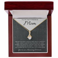 Load image into Gallery viewer, To My Boyfriend&#39;s Mom Necklace with Message Card
