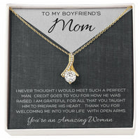Load image into Gallery viewer, To My Boyfriend&#39;s Mom Necklace with Message Card
