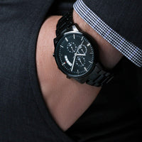 Load image into Gallery viewer, To My Man Gift You Mean Everything to Me - Black Chronograph Watch
